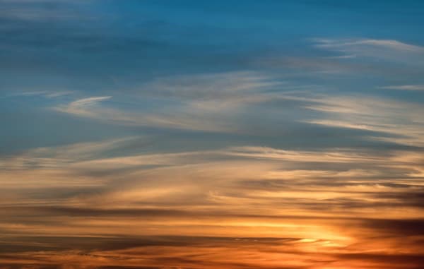 White Clouds in a Blue Sky