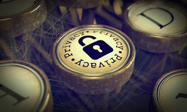 Privacy Policy Key on an Antique Typewriter Keyboard