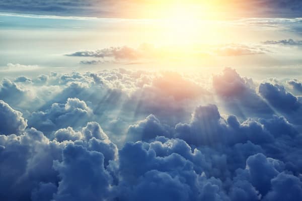 Brilliant Sky Above the Clouds as a Conceptual Image for  How to Test Prophecy