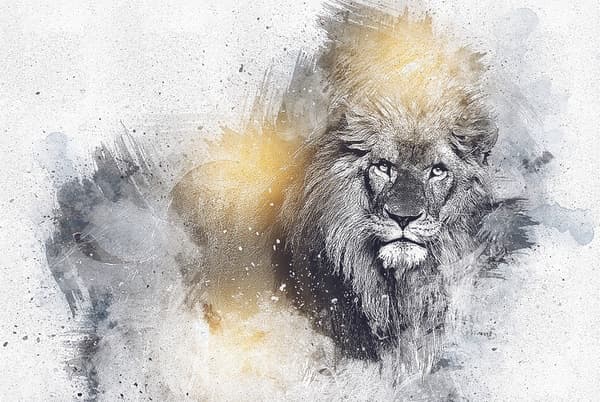 The Lion Has Triumphed Illustraton